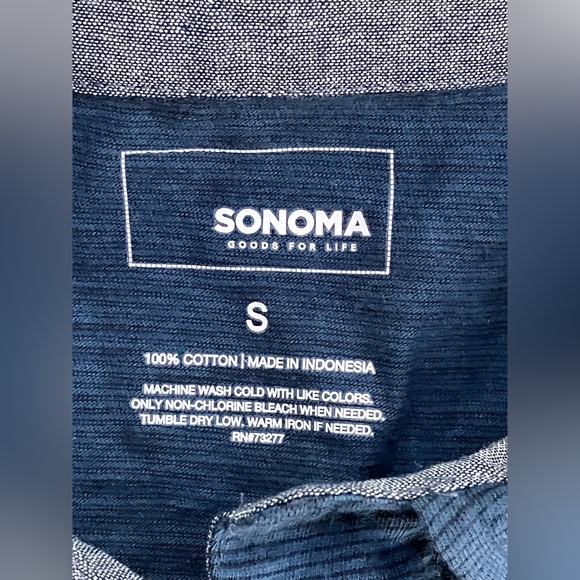 New! Sonoma Goods For Life The Supersoft Fashion Polo S - Picture 2 of 7